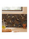 Αυτοκόλλητα Πλακάκια Σετ 2τμχ A-s Mina Brown 223867b 30.5x31.5 Πλαστικό