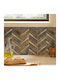 Αυτοκόλλητα Πλακάκια Σετ 2τμχ A-s Mina Brown 223868b 31x31 Πλαστικό
