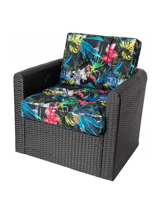 Garden Chair Cushion Kaja Colourful Leaves 59x59cm