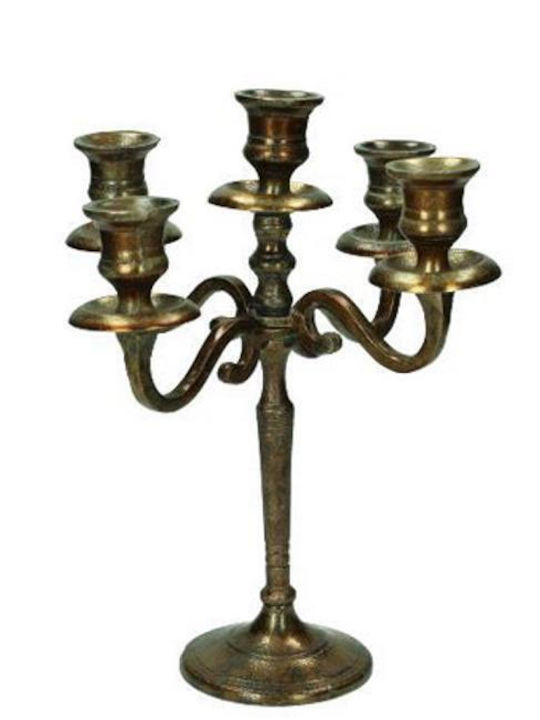 Zaros Kerzenhalter Aus Aluminium In Bronze Farb...
