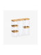 Phos & Gaia Set of 6 Pasta and Cereal Jars with Glass Transparent Lid 6 Pieces