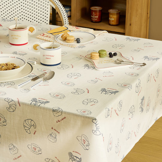 Cotton Tablecloth A-s Fra White 140x240cm