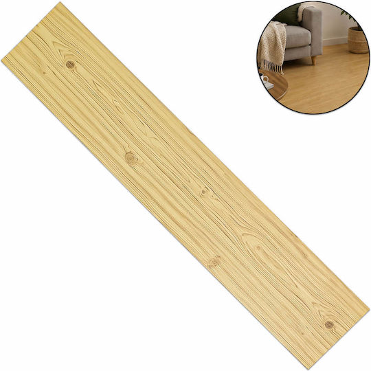 Selbstklebende Vinylfliese Natürliches Holz 91,5x15,3cm Hellbraun Fd814