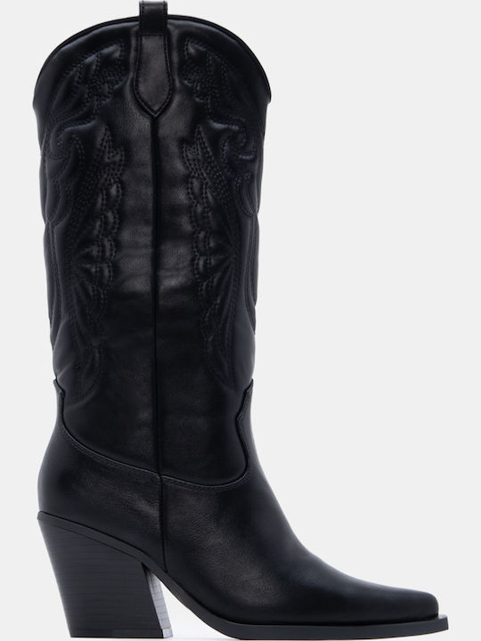 Luigi Wildleder Damenstiefel Cowboy mit mittler...