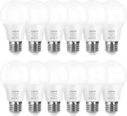 Lepro LED Glühbirnen 8.5W für E27 Fassungen und Form A60 Warmweiß 806lm 12 Stück Lepro LED Glühbirnen 8.5W für E27 Fassungen und Form A60 Warmweiß 806lm 12 Stück
