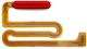 Cable Ribbon with Fingerprint in Red Colour for Samsung Galaxy A12