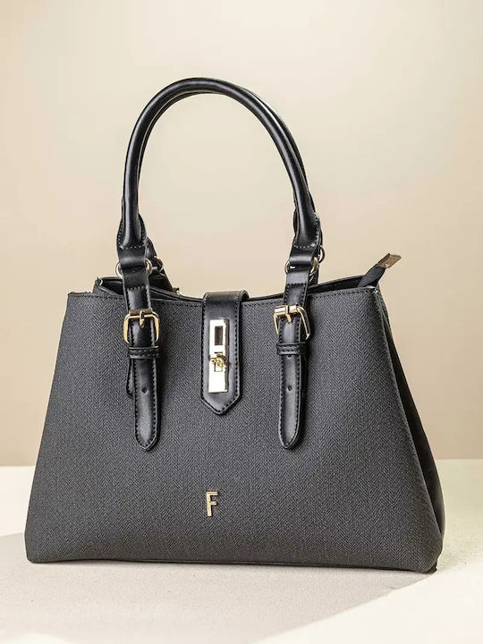 Fragola Women's Crossbody Bag Black Fishbone