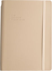 Type Center Ατζέντα A5 2027 Μπεζ Δερμάτινη (με Προσωποποίηση)