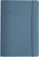 Type Center Daily Agenda B5 2027 Blue Leather 5x23.4cm (with Personalization)