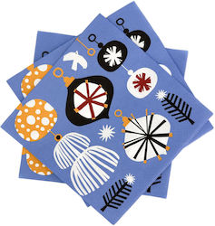 Blue Paper Napkins 33x33 Cm 20 Pieces Decorative Julklap Duka Blue Paper Napkins 33x33 Cm 20 Pieces Decorative Julklap Duka