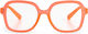 Looplabb Damen Lesebrillen +2.50 in Orange Farbe