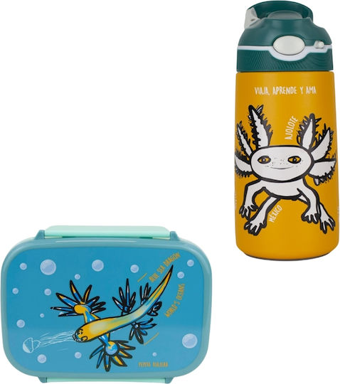 Pepita Viajera Plastic Kids Dinner Set 0.4 Litre Thermal Blue