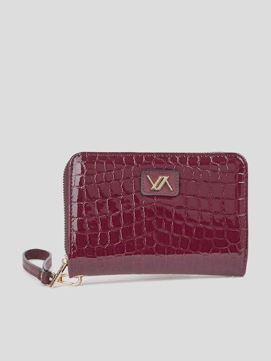 Verde Portofel Dama Mare Burgundy
