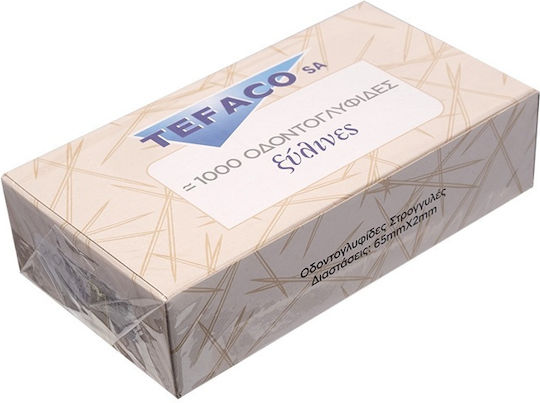 Клечки За Зъби Кръгли Несъбрани 65x2 Mm 1000 Броя Tefaco 93802