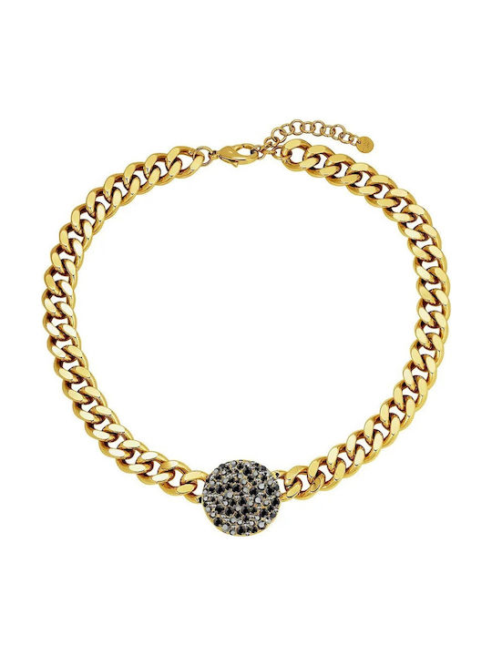 Dyrberg/Kern Black Steel Choker