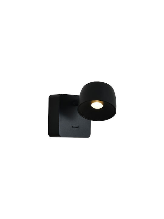 Wandleuchte mit Integrierte LED und Warmes Weiß Licht Schwarz