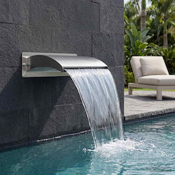 vidaXL Pool Wasserfall mit Bunter LED Beleuchtu...