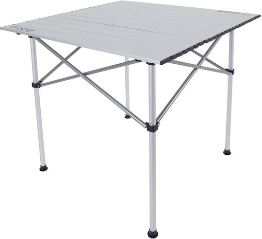 Escape Masă Din Aluminiu Pentru Camping Pliabilă 70x70x70cm Gri