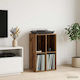vidaXL Vinyl Record Cabinet Oak Wood 44,5x36,5x74,5 cm 1 pc