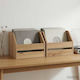 vidaXL Vinyl Album Box 2 pcs Artisan Oak 38 x 30 x 29 cm