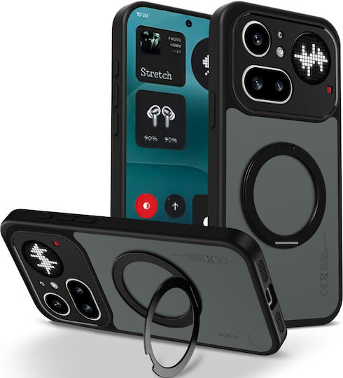 Θήκη Nothing Phone 4a Pro 5g Oem Σκληρή Πλάτη Pc+tpu Μαύρο Stand