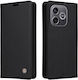 Honor 600 Lite 5g Yikatu Yk-001 Flip Wallet Synthetic Leather Pu Tpu Black Wallet Stand Mobile Phone Case