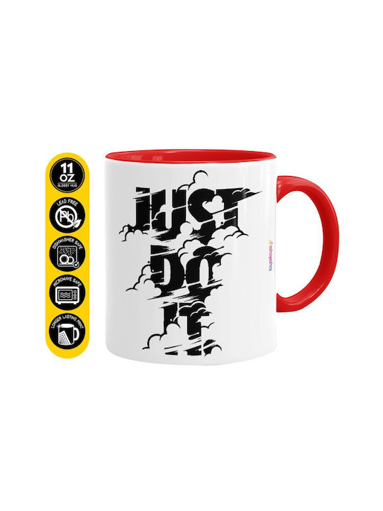 Koupakoupa Just Do It Ceramic Mug Red 330ml