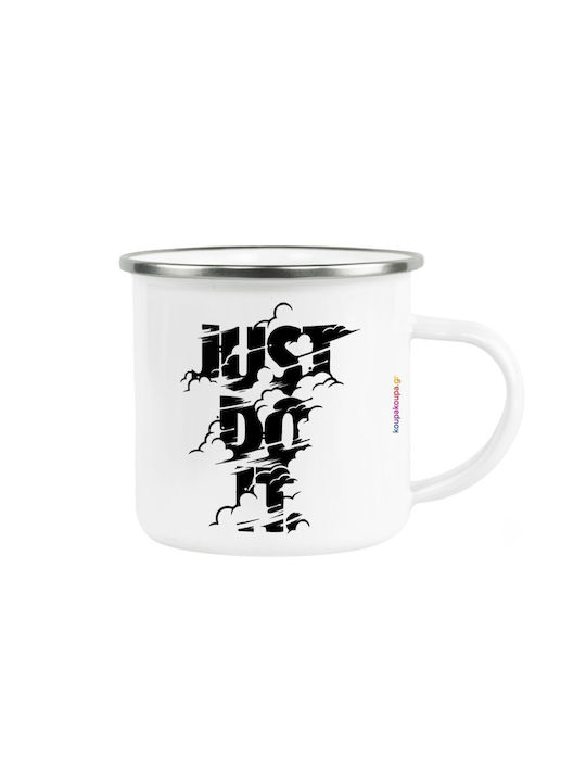 Koupakoupa Just Do It Metallic White Mug 360ml