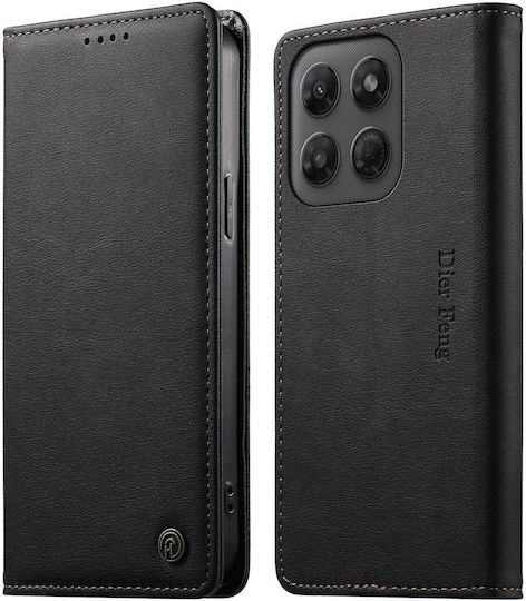 Motorola Edge 70 Fusion 5g Case Dierfeng Leather Wallet Black