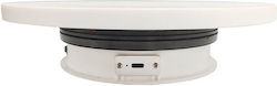 Bază Rotativă de Expunere Aca Rb25 Plastic Alb 0.4w 5vdc Φ25cm H6cm Rb25