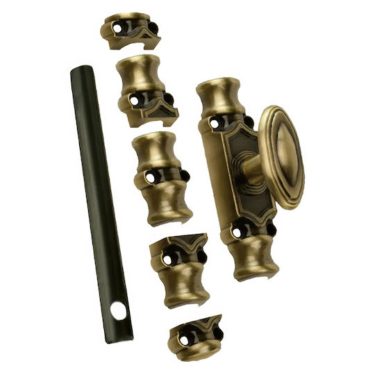 Traditional Exterior Bolt Rod 150cm Metal 745-2001 + 745-r