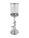 Marhome Kerzenhalter Glas in Silber Farbe 12x12x40cm