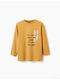 Kids Long-Sleeved Mustard Top