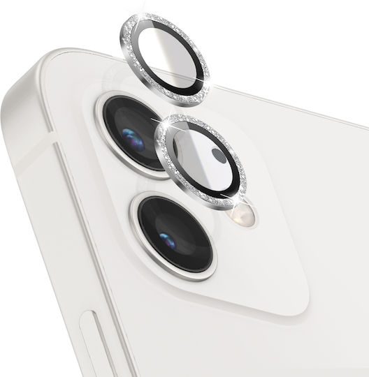 Zanaé Protecție pentru camera iPhone 12 Tempered Glass și Aluminiu Argintiu