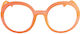 Looplabb Damentaugliche Lesebrillen +2.00 in Orangen Farbe