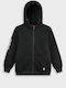Kids Hooded Sweatshirt Cardigan Black