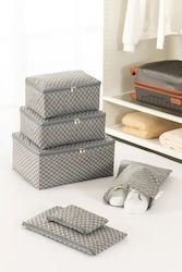 SteweHome Set de Organizatoare de Depozitare pentru Valiză Călătorii 6 Bucăți Poliester 25x40 Cm