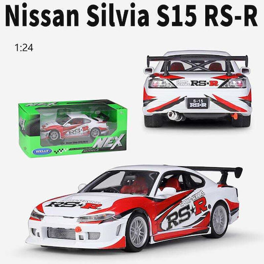 Nissan S-15 Rs-r Model Scara 1:24 Alb Roșu