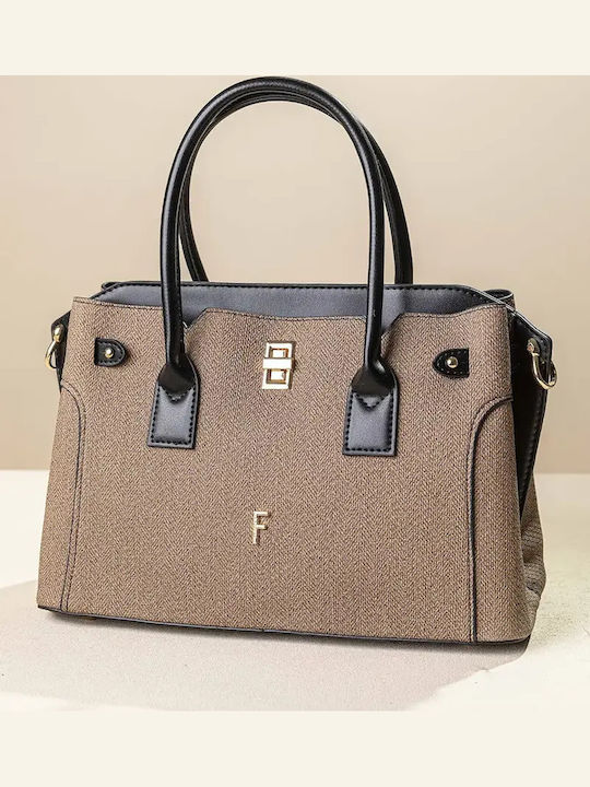 Fragola Women's Tote Bag Apricot Fishbone