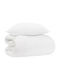 vidaXL Set Duvet Cover 137x200cm Single with Pillowcase White