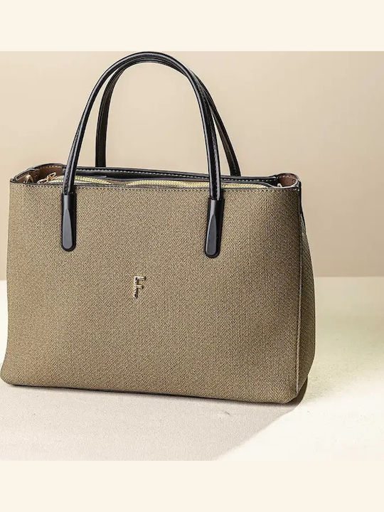 Fragola Women's Tote Bag Olive Fishbone