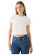 Women's Crop T-shirt Ecru