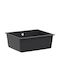 vidaXL Drop-In Kitchen Sink Made of Liquid Granite M53xW46cm Grey