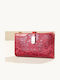 Große Damenbrieftasche Rot drops