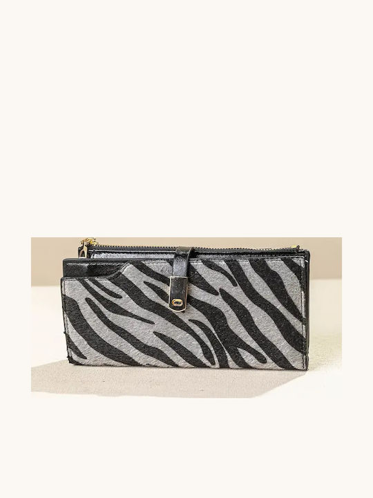Fragola Large Women's Wallet Black tiger