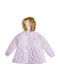 Kids Short Fur Coat with Lining and Hood Lilac