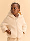 Kids Casual Short Jacket with Hood Blue