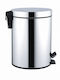 MRShome Inox Badezimmer Mülleimer 5lt Silber