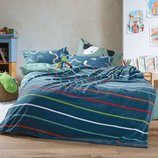 Nef-Nef Homeware Одеяло Chromatic Petrol 220x160см