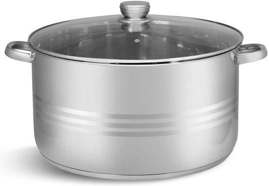 Βαθιά Ανοξείδωτη Κατσαρόλα 23.8lt